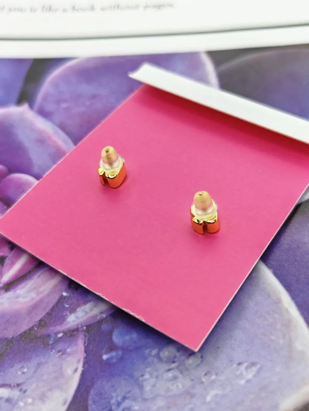 Kate Spade star moon crystal earrings
